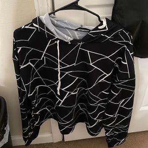 **NEW NEVER WORN BEFORE Geo Print Black Hoodie